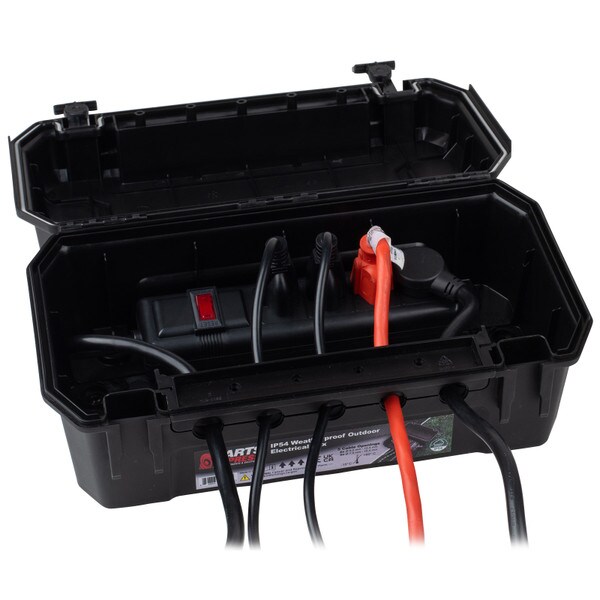 Main product image for Landscape IP54 Weatherproof Outdoor Electrical Box 7" x 12-1/2" x 5" - Black 320-4005